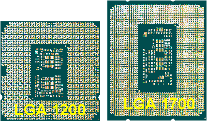  Intel' procesori za LGA 1200 vs LGA 1700 