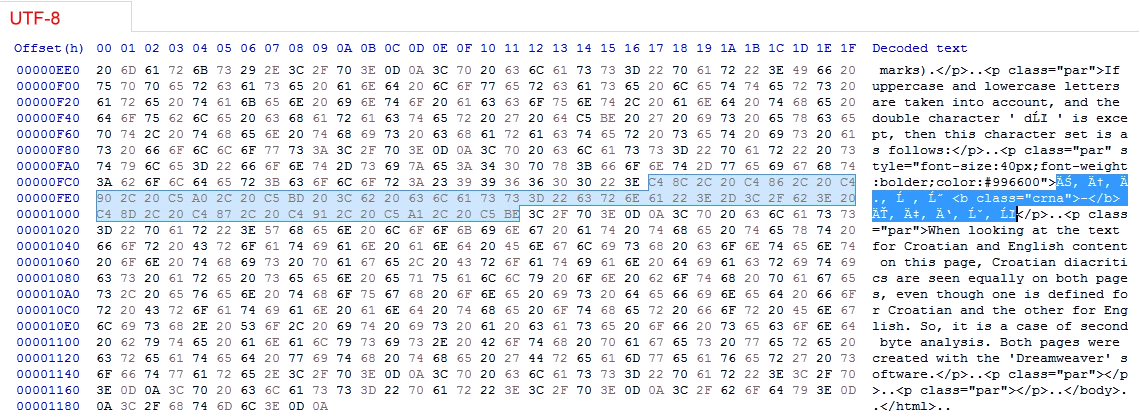  Kodna stranica 'utf-8' 