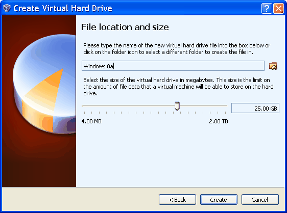  Veličina virtualnog diska 
